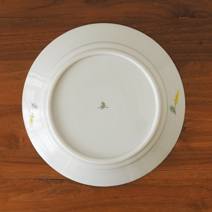徳永遊心窯 色絵ミモザ 8寸皿 | 食器と料理道具の専門店「プロキッチン」